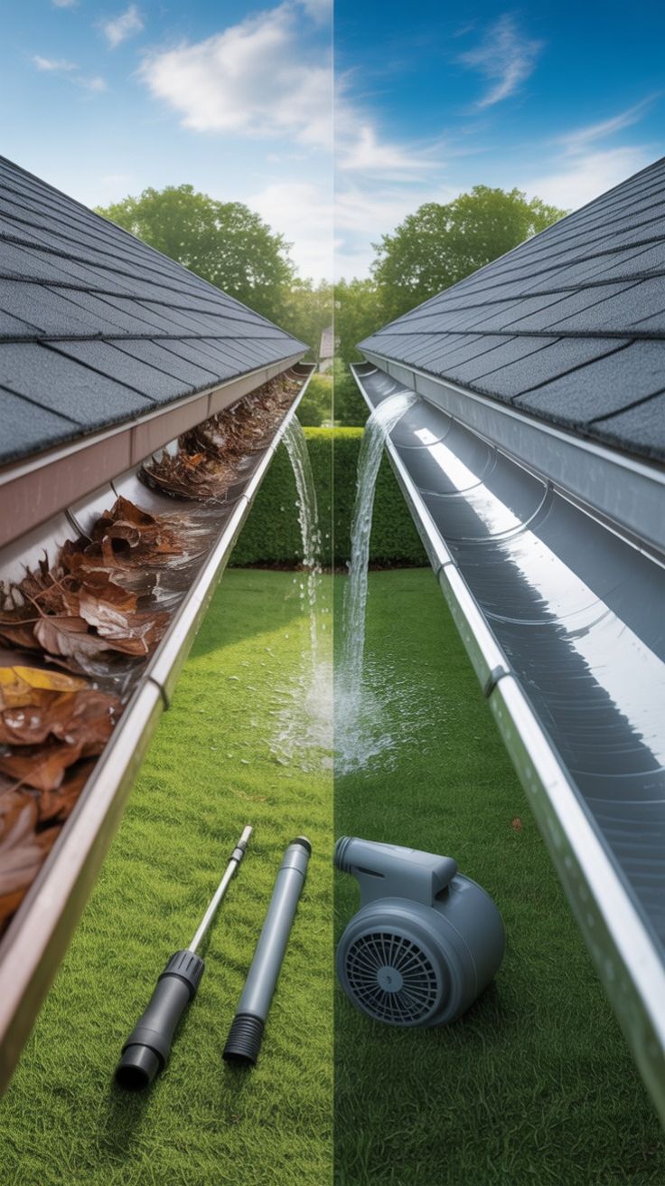 safe ground level gutter cleaning guide for beginners